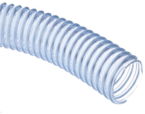 Unisource 1750 PVC Food Grade Dry Material Handling Hose, 40 psi Maximum Pressure, 100′ Length, 3″ ID