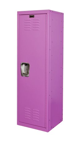 Hallowell Kid Locker, 15″W x 15″D x 48″H, 1133 Bubble Gum (pink), Single Tier, 1-Wide, Knock-Down