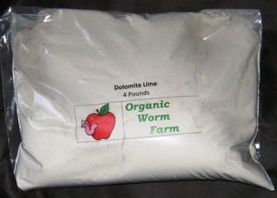 Dolomite Lime ( with magnesium) – 4 Pounds – For Gardens & Worm Bins