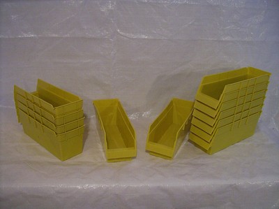 Mailroom Plastic Storage Poly Bins Containers 12X4X4 Parts Bin